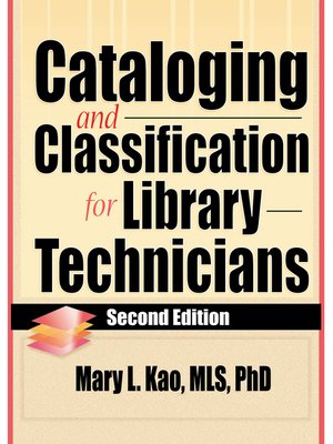 cover image of Cataloging and Classification for Library Technicians